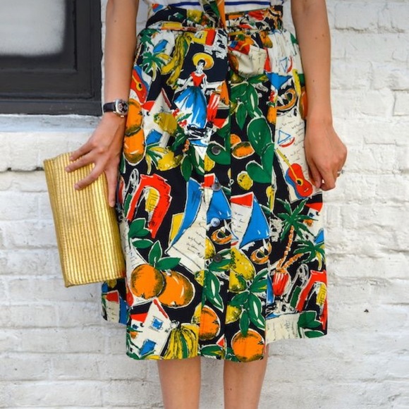 NWT JCrew Post Card Print Skirt. Size:8. Excellent condition ๐ - Picture 12 of 13